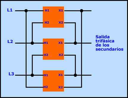 conexion de transformadores monofasicos