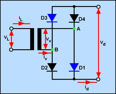 circuito rectificador de graetz