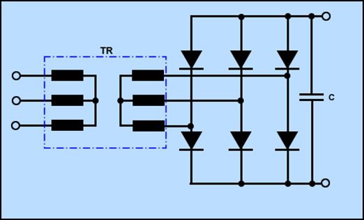 circuito de proteccion de un rectificador