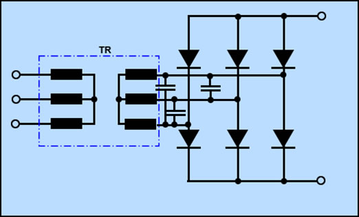 circuito de proteccion de un rectificador