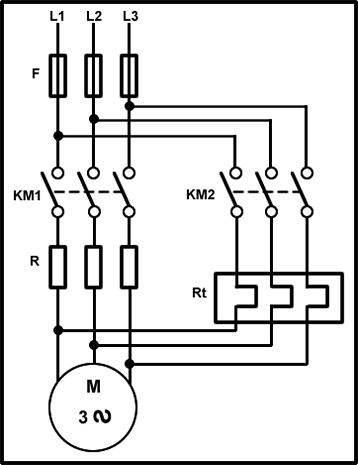 arranque motor con resistencias estatóricas