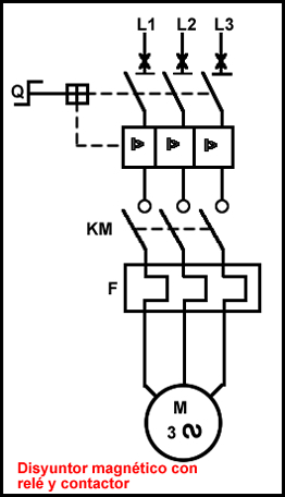 esquema disyuntor,plano disyuntor,circuito de disyuntor eléctrico.