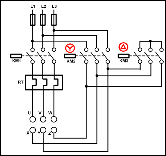 arranque motor en estrella-triángulo