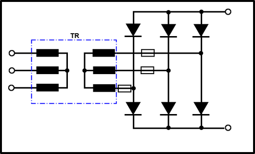 circuito de proteccion de un rectificador