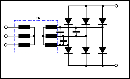 circuito de proteccion de un rectificador