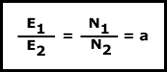 formula transformador ideal