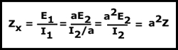 formula transformador ideal