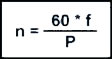 formula de la velocidad para motor sincrono