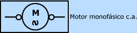 simbolo electrico de motor monofasico